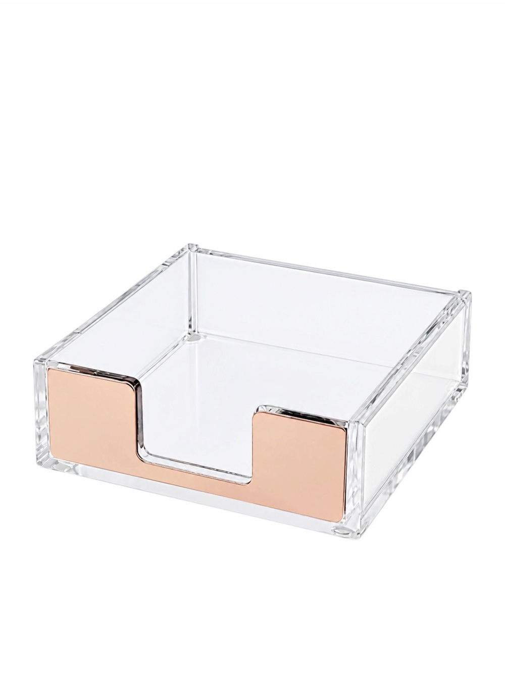 ROSE GOLD ACRYLIC STICKY NOTE HOLDER - BNIB